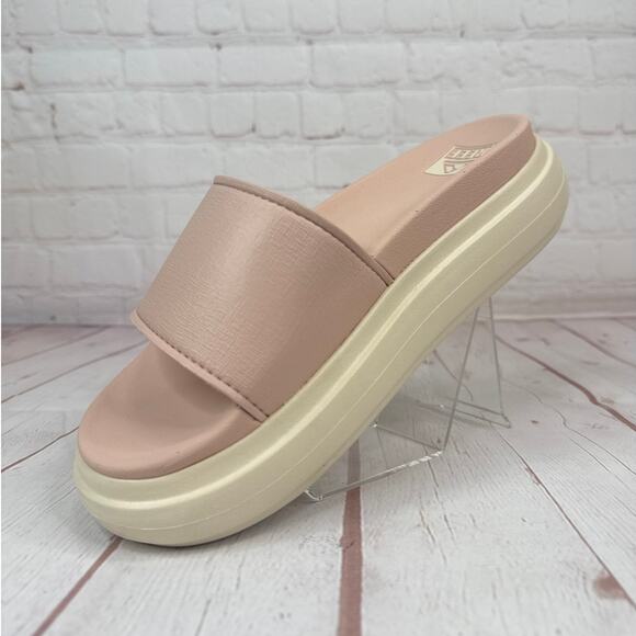 Reef Cushion Bondi Bay Cameo Rose Platform Slides Sandals Women’s Size 8 - Picture 4 of 10